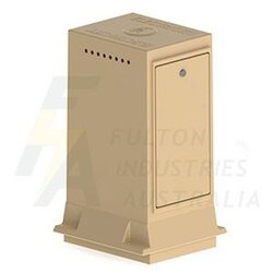 FPB1TV1DB single door beige fibreglass pillar